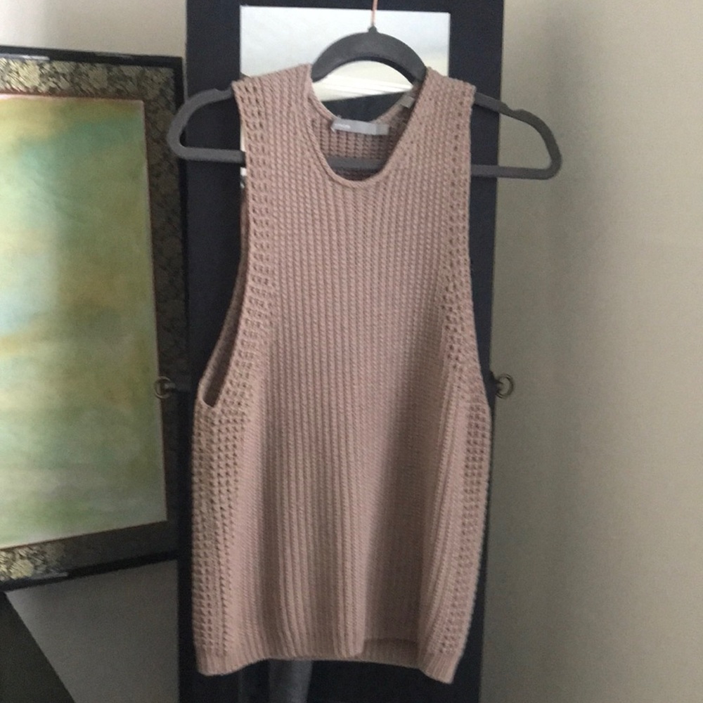 Vine knit tank top